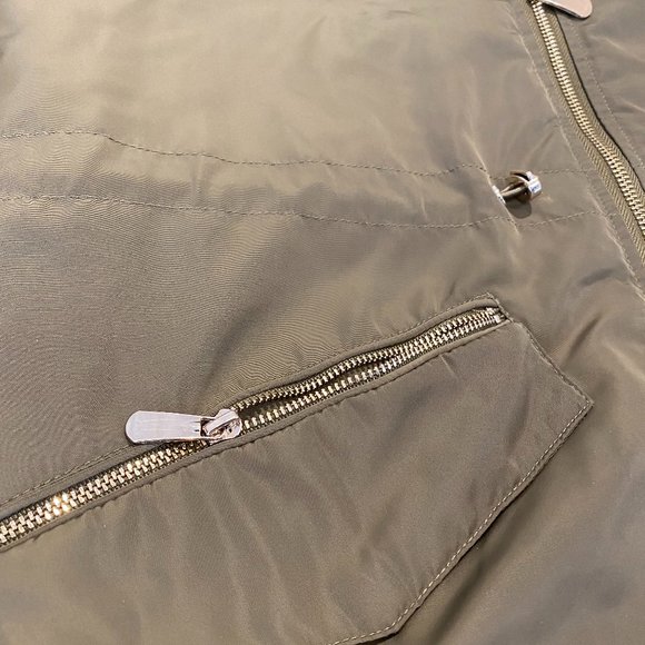 C&A faux rex rabbit fur parka jacket adjustable waist - Picture 8 of 9